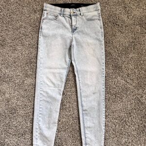 Curve Appeal High Waist Skinny Jeans in Classic Light Blue,Straight Leg Women's